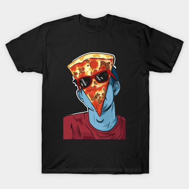 Pizza Face :That Says You Love Pizza T-Shirt by Casino Royal 